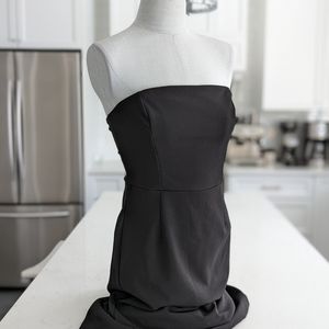 Black long strapless dress from Dynamite, medium